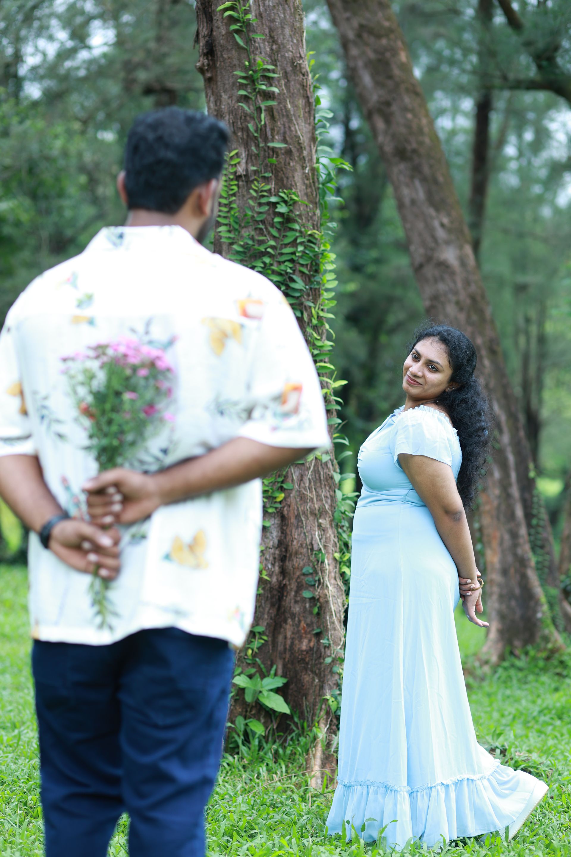Candid photograph from the wedding celebrations