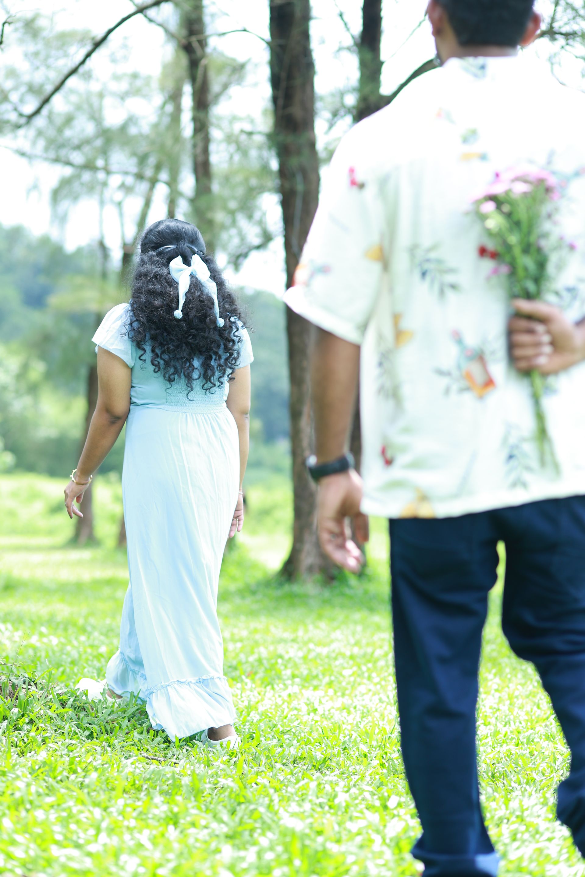 Candid photograph from the wedding celebrations