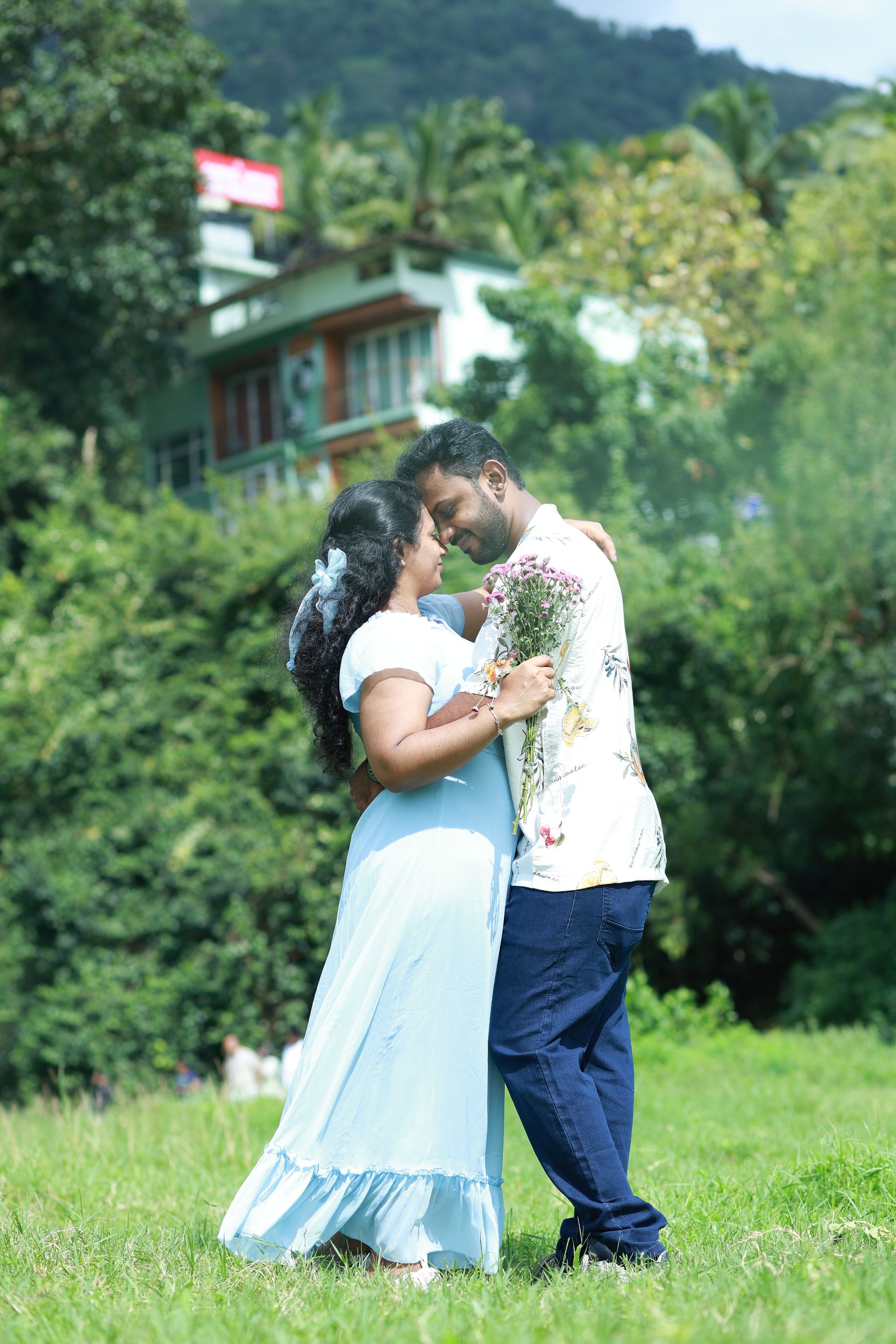 Candid photograph from the wedding celebrations